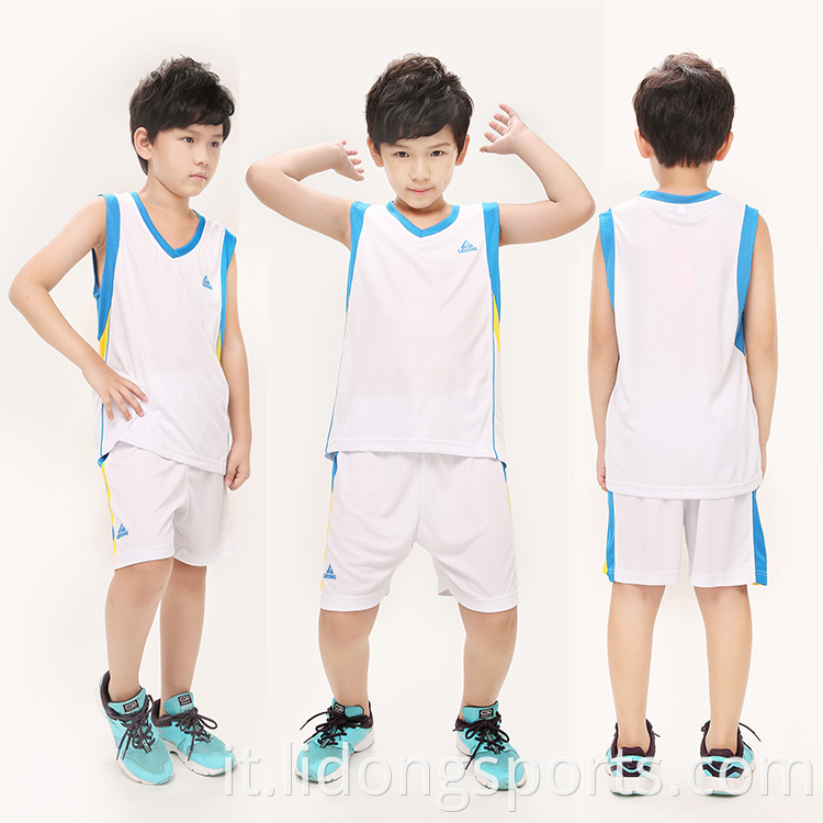 Lidong New Design Style Sublimation Basketball Uniform Jersey di alta qualità